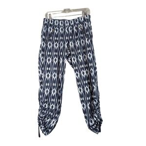 Athleta Reflection Aspire Pants Women's Ikat Ankle Aztec Stretch Activewear Sz 8